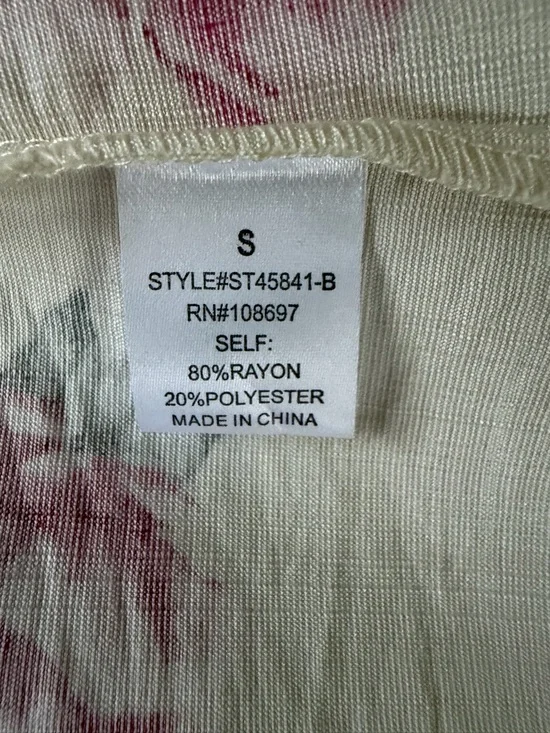 Alice Blue Cream Floral Jumpsuit & Blazer Set with Pink Roses - Picture 7 of 7